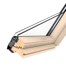 Velux Centre Pivot - Pine GGL 3070 MK04 - 78x98cm