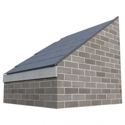 Slate Dry Verge Alu T1 25mm x 3m black