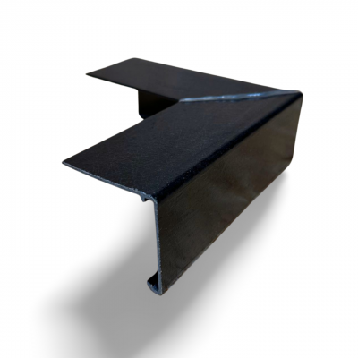 Check/Drip Trim External Corner 100mm Black